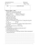 ĐỀ THI HKI ĐỊA LÝ 8