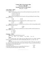 Đề KSCL Hóa 9 HK I (2006-2007)