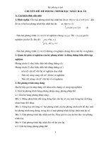 Bài soạn Chuyen de He Phuong Trinh