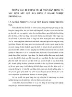 NHỮNG VẤN ĐỀ CHUNG VỀ KẾ TOÁN BÁN HÀNG VÀ XÁC ĐỊNH KẾT QUẢ BÁN HÀNG Ở DOANH NGHIỆP THƯƠNG MẠI