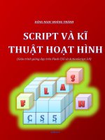 SCRIPT VÀ KĨ THUẬT HOẠT HÌNH