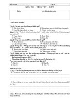 Đề thi Ngữ Văn 9 Kỳ II