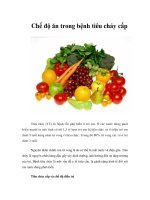 Chế độ ăn trong bệnh tiêu chảy cấp