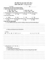 Gián án de thi lop 3 cuc so nhe