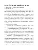 Lý Thuyết về lao động và nguồn cung lao động