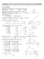Ôn tập Hình Học 9 Chương I
