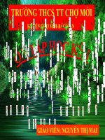 T.29.Ôn tập HKI- THCS TT CHỢ MỚI-BK