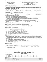 Kiem tra hoc ki I Toán 9 + đáp án