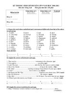 Đề thi HSG Anh 9 V1 H.Yên Thành 10-11