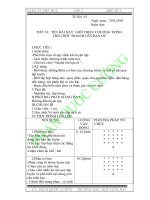 Bài soạn HKI 2010-2011