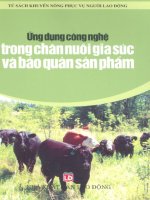 Ứng dụng công nghệ trong chăn nuôi gia súc và bảo quản sản phẩm