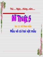 Tài liệu Bài 12: Vẽ theo mẫu