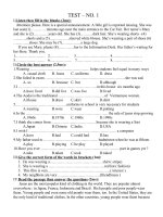 Bài giảng ĐỀ ĐỊNH KỲ ANH VĂN 9-NO.1,2,3