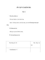 Tập đọc - ÔN TẬP VÀ KIỂM TRA - Tiết 2