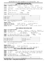 Bộ đề KT trắc nghiệm và tự luận Toán 8 (Kỳ 1)