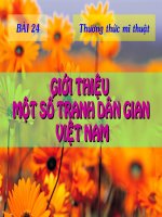 Gián án bài 24 gioi thieu tranh dan gian viet nam