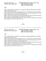 Bài giảng Đề kiểm tra học kì I 2010 - 2011