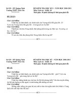 Gián án Đề thi - Đáp án Lịch SửHK1 2010-2011