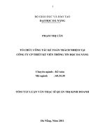 Tổ chức công tác kế toán trách nhiệm tại công ty CP thiết kế viễn thông tin học đà nẵng 