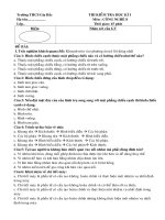 ĐỀ THI HỌC KÌ I(2010-2011)