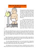 BỆNH BÉO PHÌ - CÁCH PHÒNG