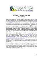 ĐỔI VÀ ĐỌC HỒ SƠ DẠNG PDF