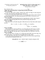 đề thi hk1 hóa 11cb