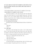 LÝ LUẬN CHUNG VỀ KẾ TOÁN NGHIỆP VỤ BÁN HÀNG Ở CÁC DOANH NGHIỆP THƯƠNG MẠI TRONG ĐIỀU KIỆN KINH TẾ THỊ TRƯỜNG