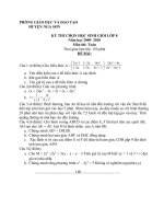 Đê thi học sinh gioi toán 8 (mới nhất)