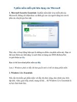 Bài soạn 5 phần mềm miễn phí hữu dụng của Microsoft