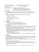 Tài liệu HSG HÓA- TỈNH TIỀN GIANG + ĐÁP ÁN