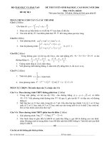 Bài giảng DU BI 1 KHOI D 2006