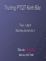 Gián án Dau hieu chia het cho 2