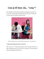 Làm gì để được sếp... 