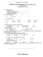 Đề kiểm tra cuối học kì 1