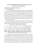 PHÂN TÍCH TÌNH HÌNH TÍN DỤNG ĐỐI VỚI HỘ SẢN XUẤT TẠI NHNo & PTNT HUYỆN CHỢ MỚI