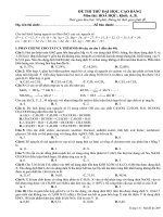 Tài liệu de thi thu DH 2011