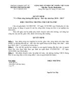 Bài soạn Quyết định hướng dẫn tập sự