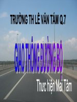 Bài giảng Giao thong duong bo
