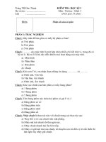 Tài liệu Đề kiểm tra HK1 K3