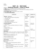 Gián án UNIT 10 ( E. 8 )