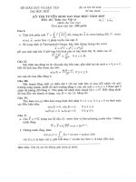 Kỳ thi tuyển sinh sau đại học năm 2007 - Môn thi: Toán cho Vật lý