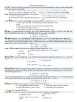 ôn tập trắc nghiệm 11 cơ bản