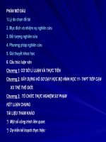 ĐÊ CƯƠNG LUÂN VĂN CAO HOC PPGD