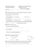 Bài giảng TOAN111111