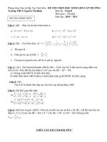 Tài liệu Đề thi HSG toán 8 _10-11