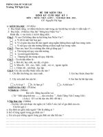 Đề kiểm tra Học kì I môn Văn lớp 2