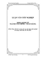 Hạn chế rủi ro trong cho vay xây dựng nhà tại quỹ tín dụng nhân dân xã vân diên 