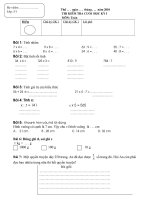 ĐỀ THI LỚP 3