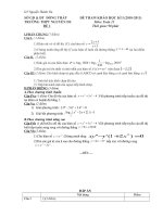 Đề thử thừ HK1-Toán 12 (có đáp án)